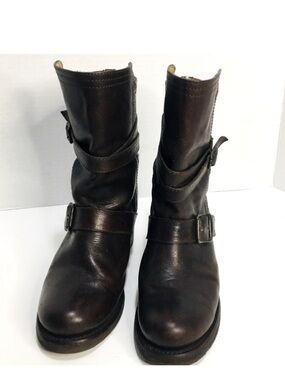 FRY Vera Brown Genuine Leather Ankle Boots Size 6B